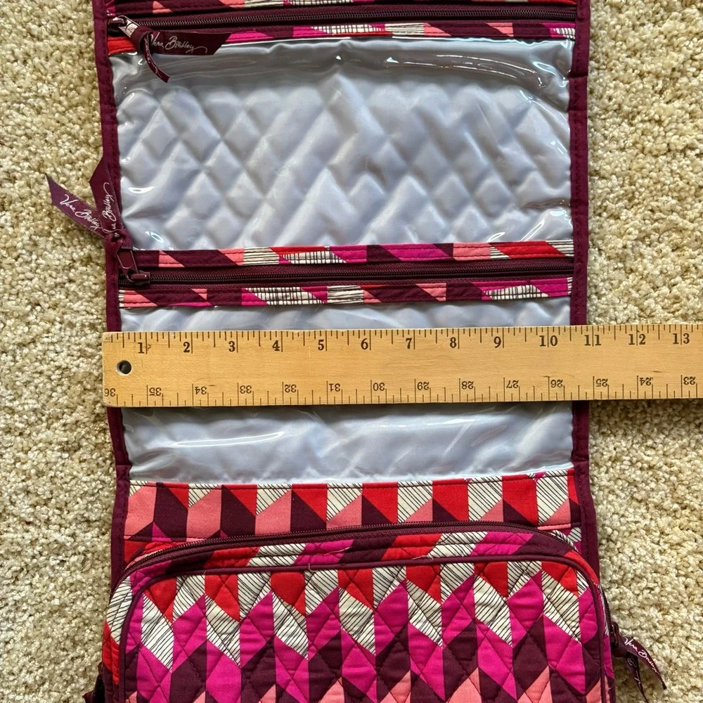 Vera Bradley Hanging Travel Organizer Cosmetic‎ Makeup Bag Bohemian Chevron